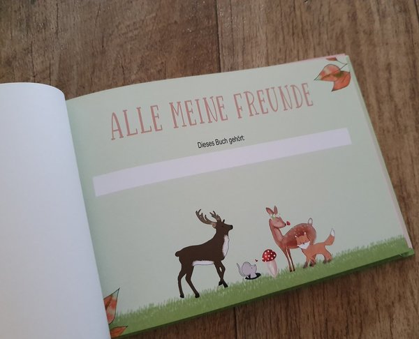Freundebuch "Waldtiere"